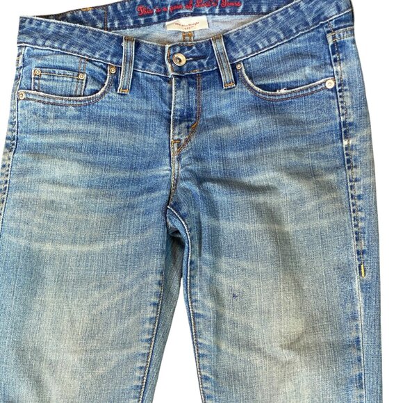 Levi's Mid Rise Straight 552 Blue Jeans Sz 2M  31x32" #99S - Picture 4 of 10